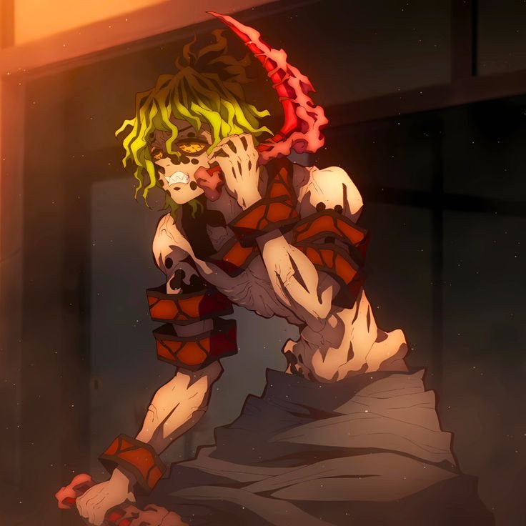 Gyutaro - Upper Moon 6 sibling demons from the Entertainment District in Demon Slayer